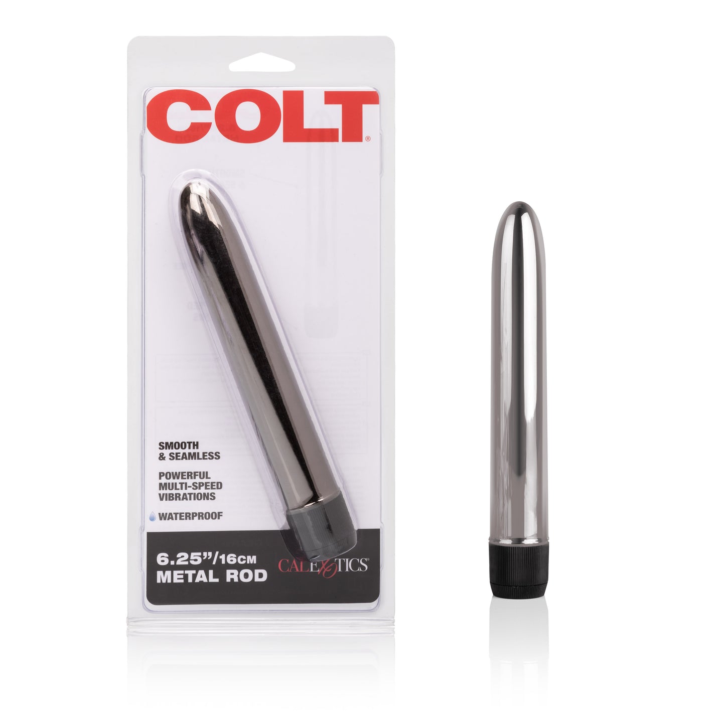 CalExotics Colt Metal 6.25 Inch Vibrator – Silver