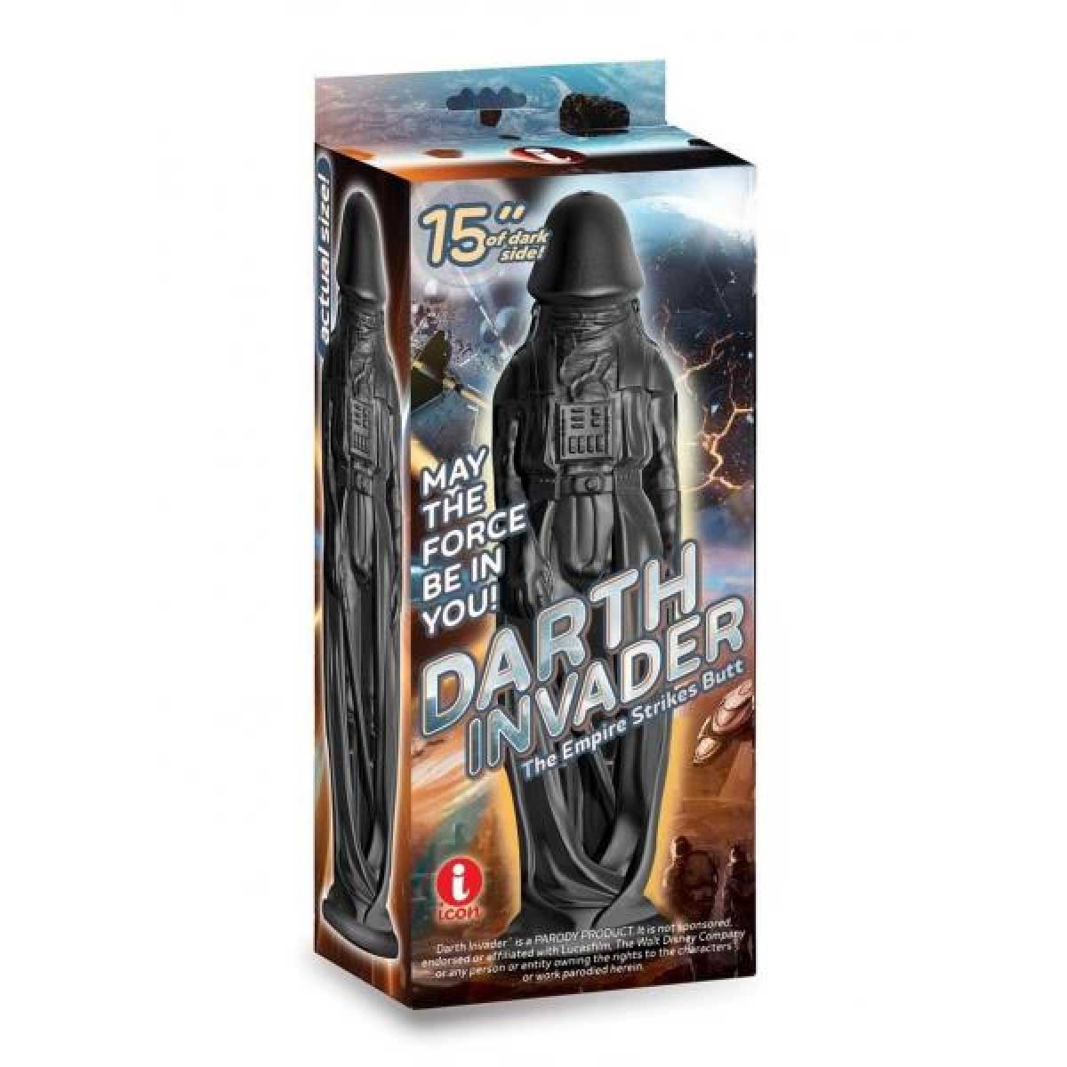 Icon Brands Darth Invader 15" Dildo with Suction Cup - Black