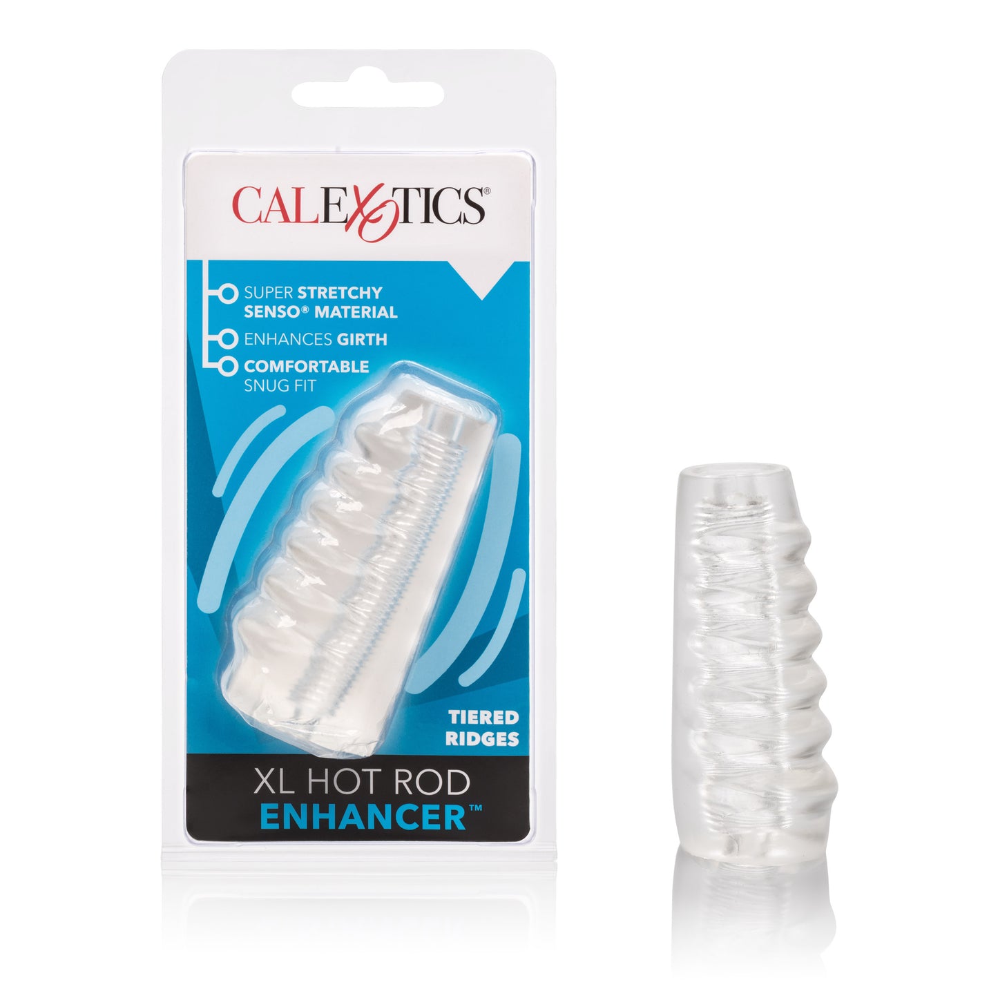 CalExotics Bigger and Better Hotrod Enhancer – Clear – Super-Stretchy Design
