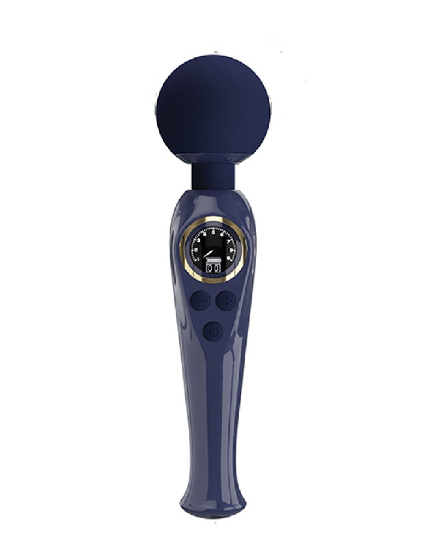 Skylar Led Digital Display Wand - Multi-Function Vibrating Wand - Blue
