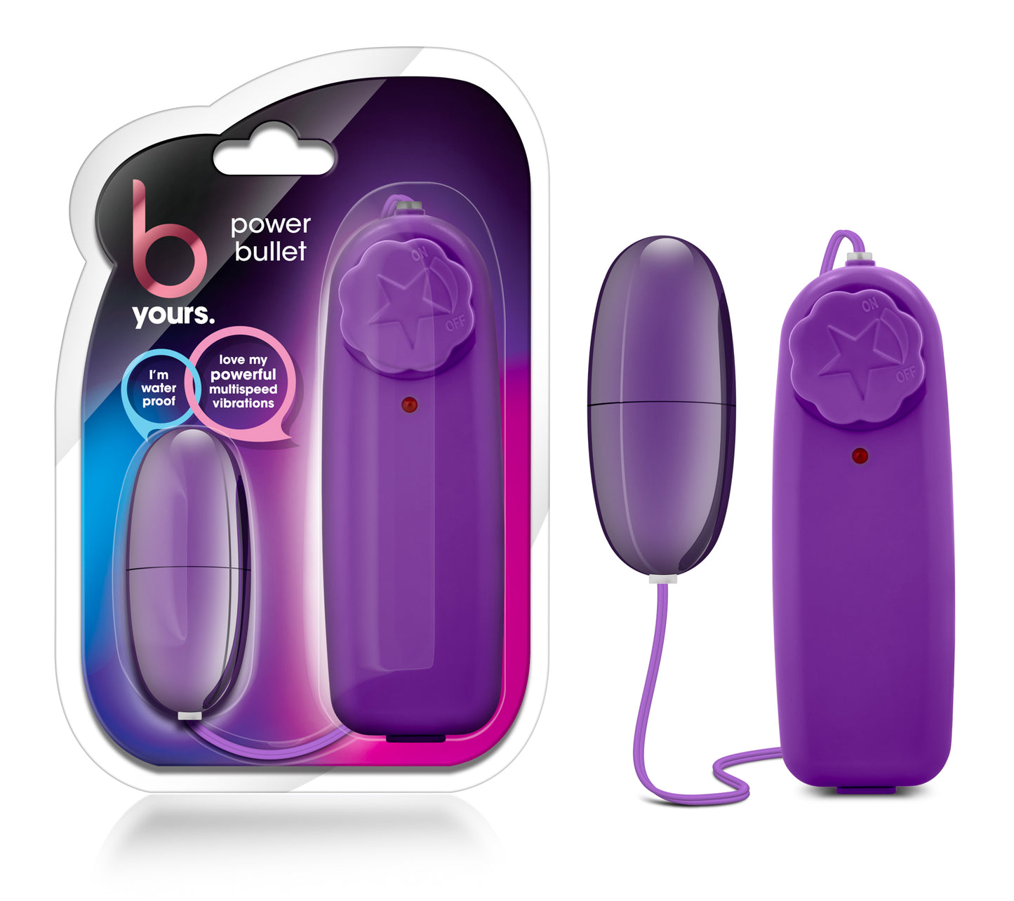 Blush B Yours Power Bullet Vibrator – Purple – Multi-Speed Waterproof