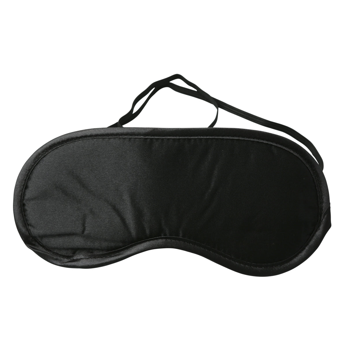 Sportsheets Satin Blindfold - Black - Double-Layered with Comfortable Fit