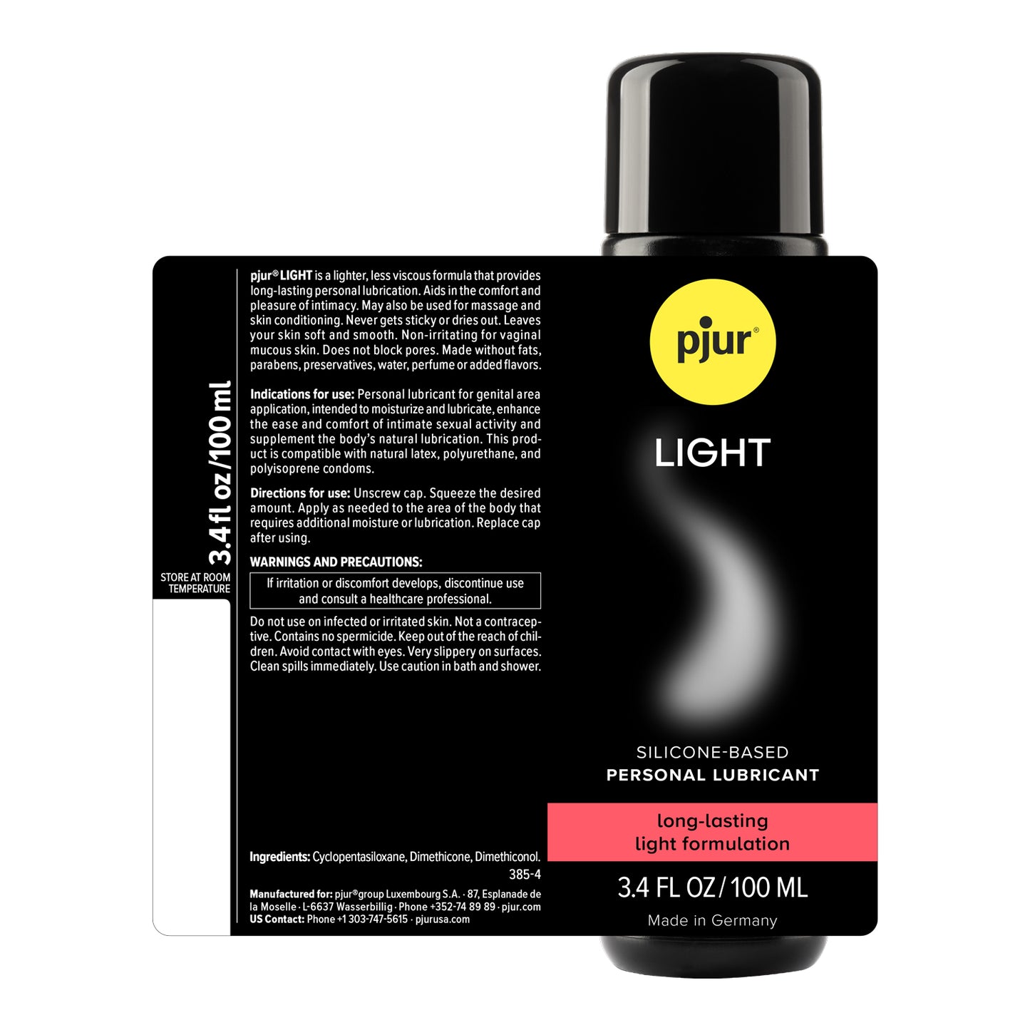 Pjur Light Bodyglide - Silicone Personal Lubricant - 100ml