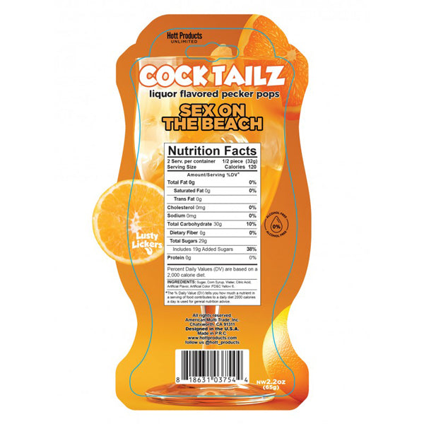 Cocktailz Sex on the Beach Pecker Pop – Liquor Flavored Party Favor