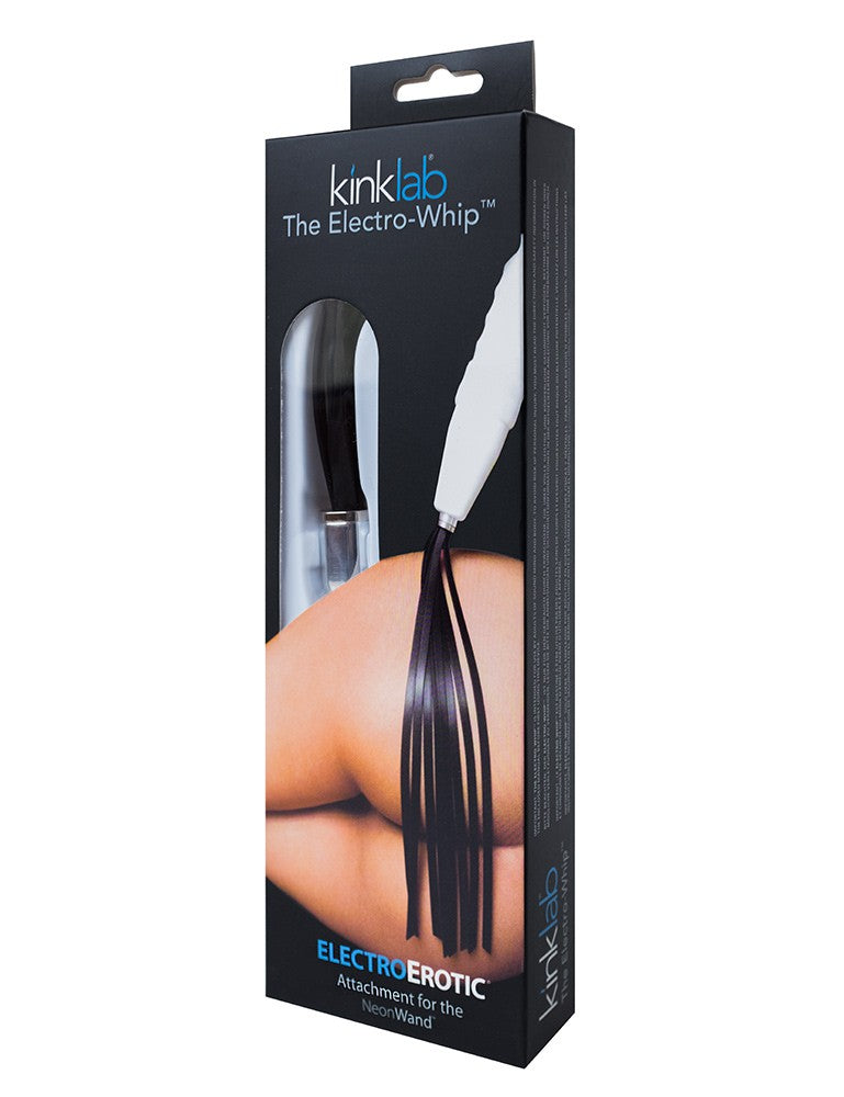 KinkLab Electric Whip Neon Wand Accessory – Black