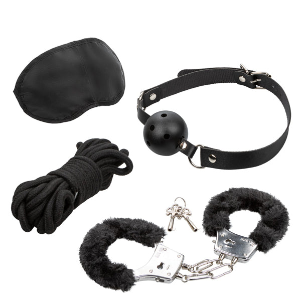 CalExotics Pleasure Kits Explorer Collection - Sensory Play Set - Black