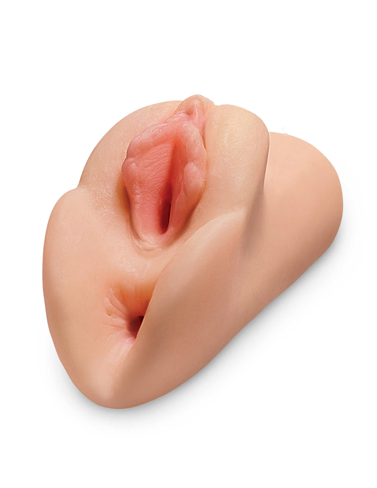 Pipedream Perfect Pussy Double Stroker – Realistic Pocket Stroker – Beige
