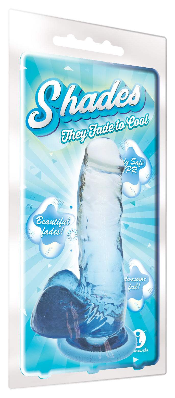 Shades 7 Inch Gradient Dong – Realistic Multi-Color with Suction Cup