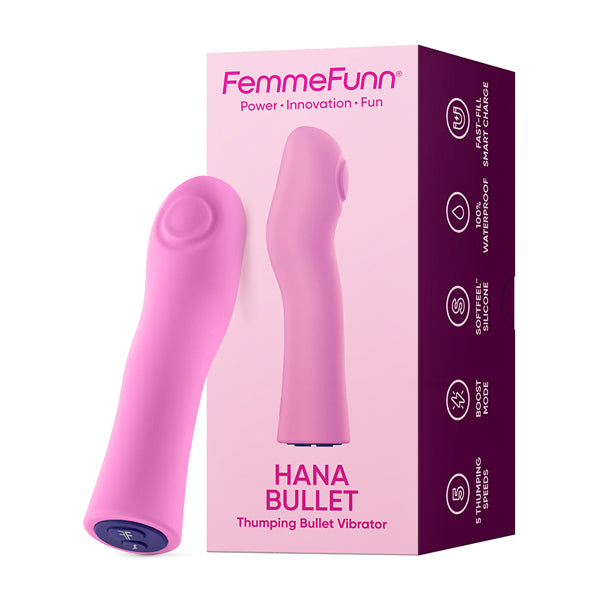 Hana Bullet Thumping Vibrator - Thumping Vibrator - Pink