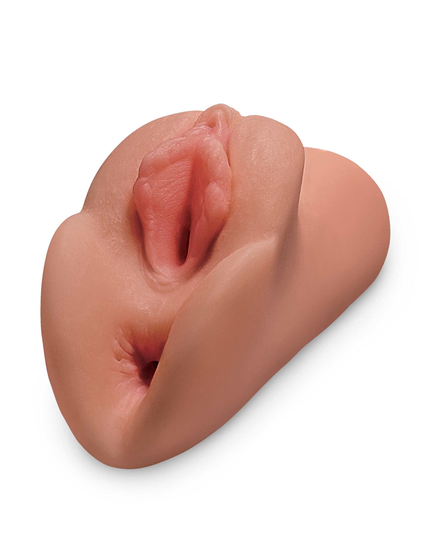 Pipedream Perfect Pussy Double Stroker - Realistic Tan Pocket Stroker