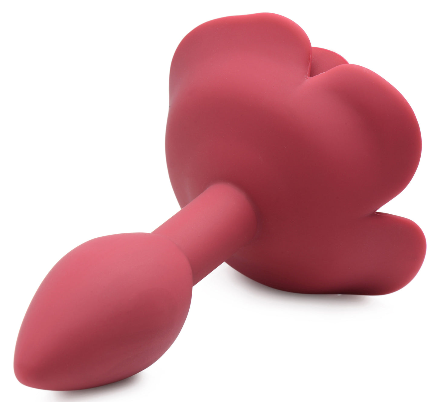XR Brands Booty Bloom Silicone Rose Anal Plug – Red – Small