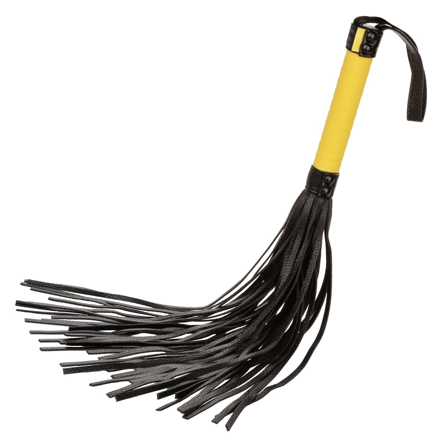 CalExotics Boundless Flogger – Black – Vegan Leather Hand Whip