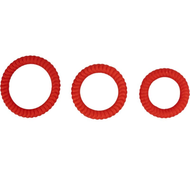 Ram Ultra Cocksweller - Red Silicone Ring Set
