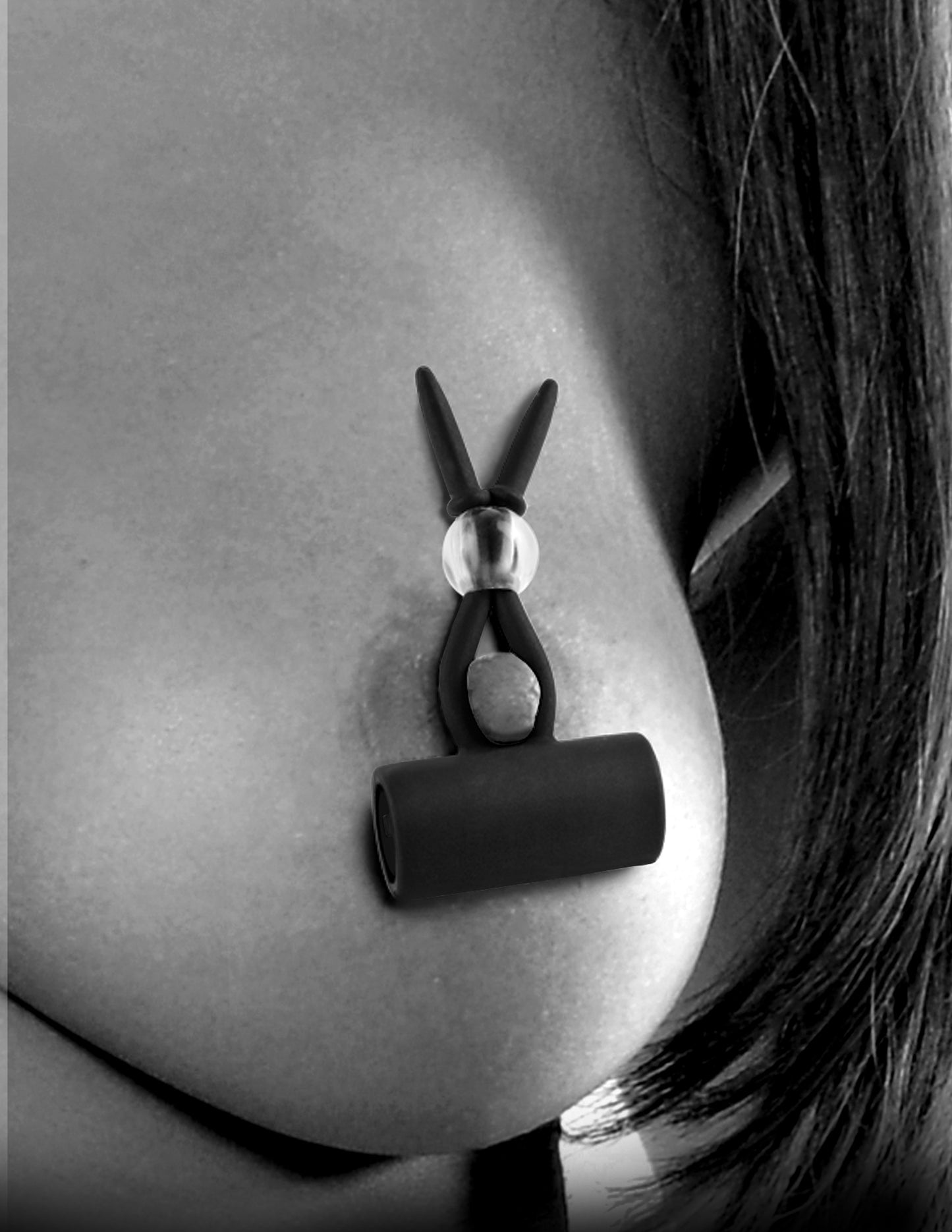 Pipedream Fetish Fantasy Limited Edition Vibrating Silicone Nipple Lassos – Black