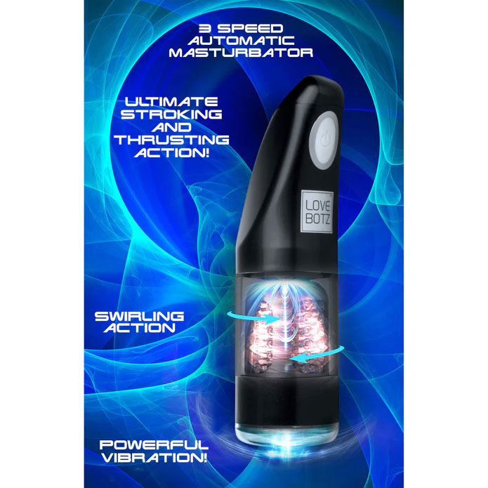 Love Botz Ultrabator Thrusting and Swirling Auto Stroker – Black
