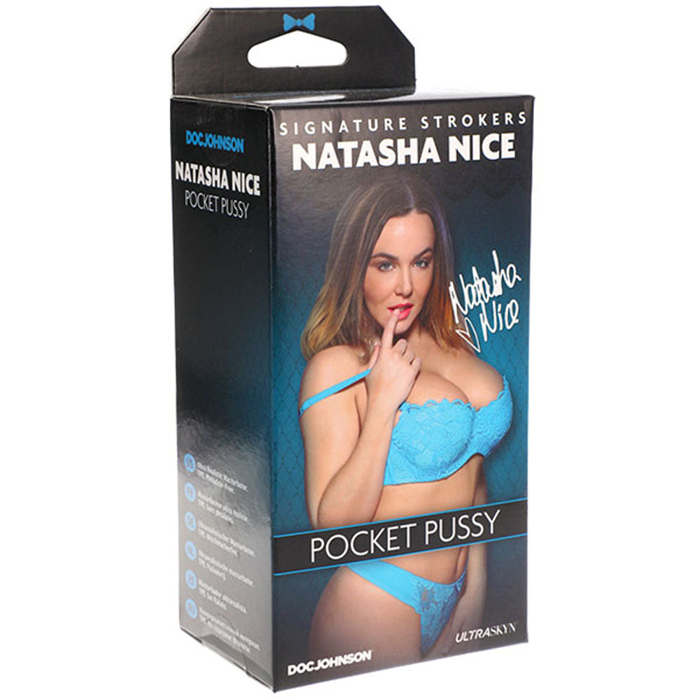 Doc Johnson Natasha Nice Ultraskyn Pocket Pussy – Realistic Beige Stroker