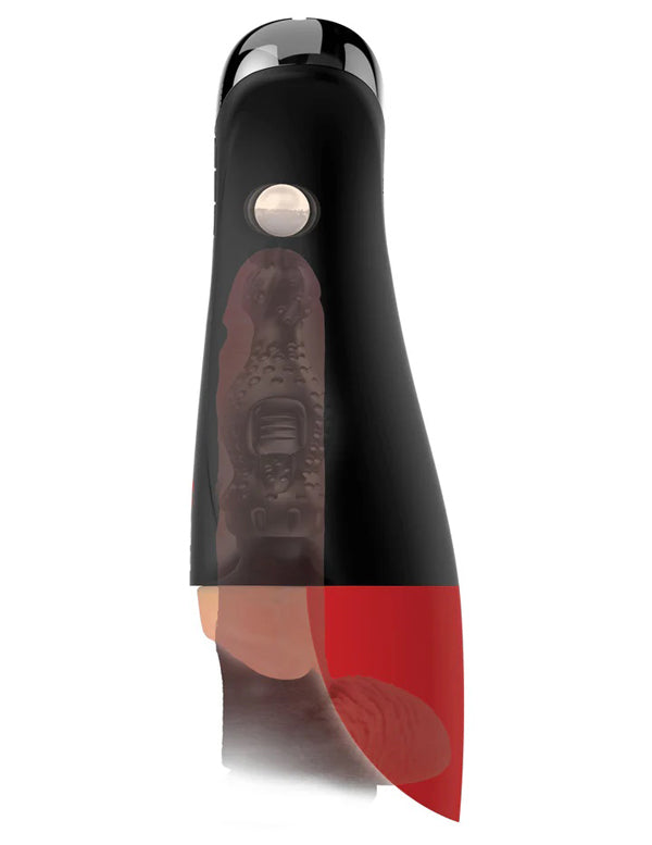 Pipedream PDX Elite Fuck-O-Matic Pro XL – Rechargeable Vibrating Masturbator – White
