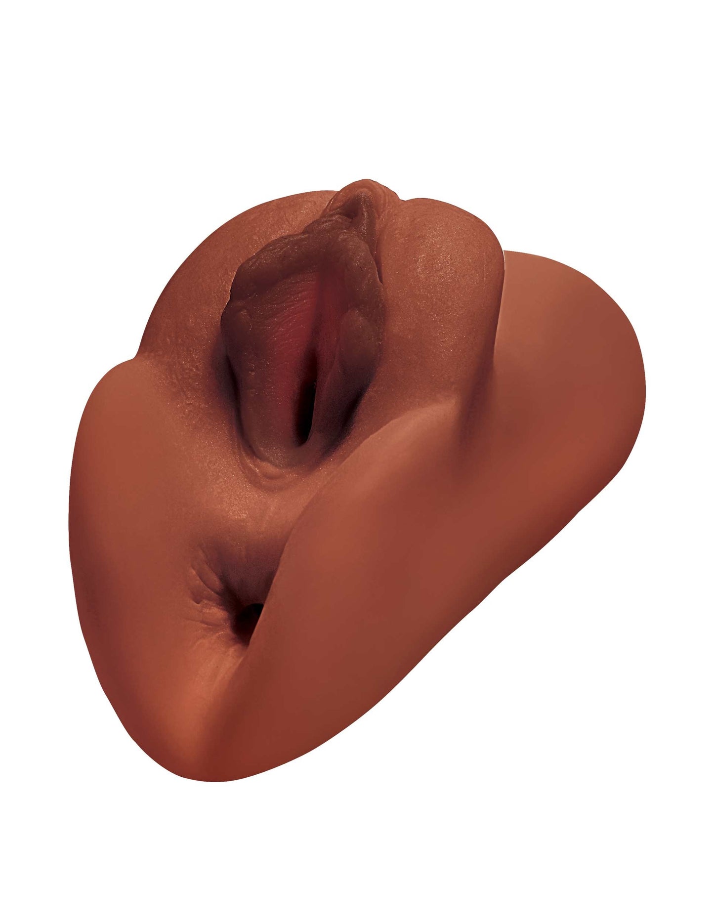 Pipedream Perfect Pussy Double Stroker - Realistic Brown Pocket Stroker