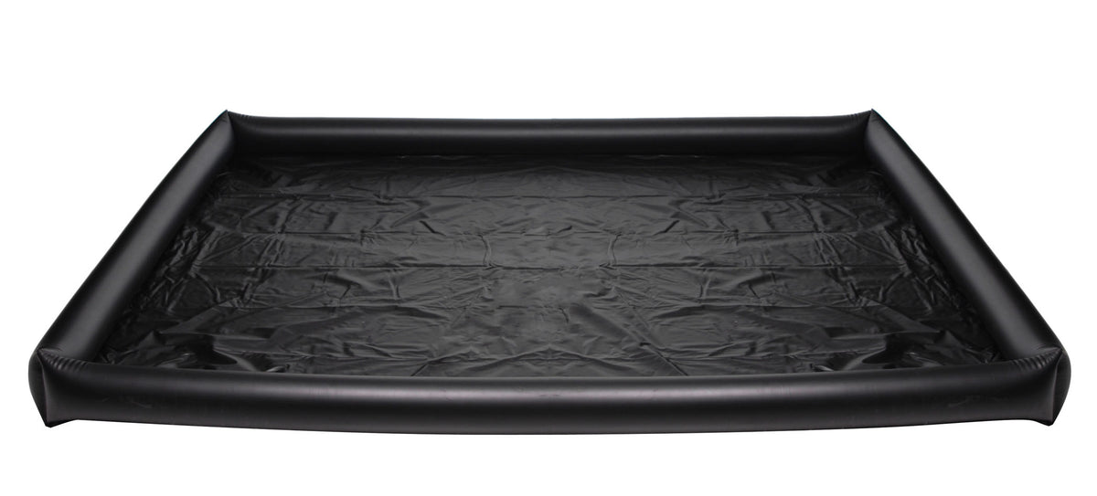 XR Brands Nuru Inflatable Vinyl Massage Sheet – Spill-Proof, Black