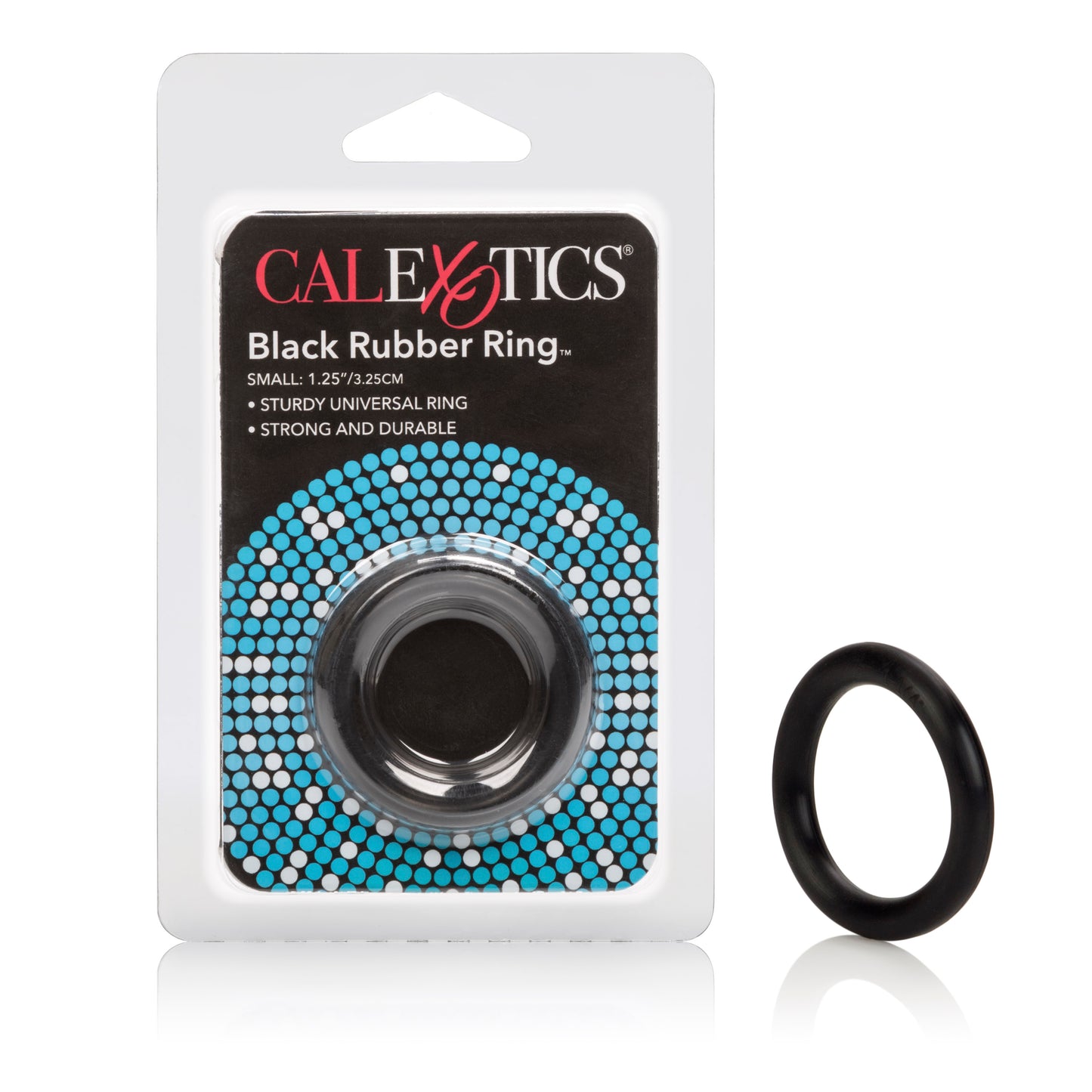 CalExotics Rubber Ring - Small - Black - Rubber Adornment