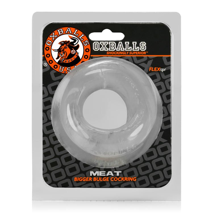 Oxballs Meat Bigger Bulge Cockring - Clear - Phthalate Free