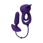 VeDO Humper Rechargeable Dual C-Ring with Anal Plug - Purple