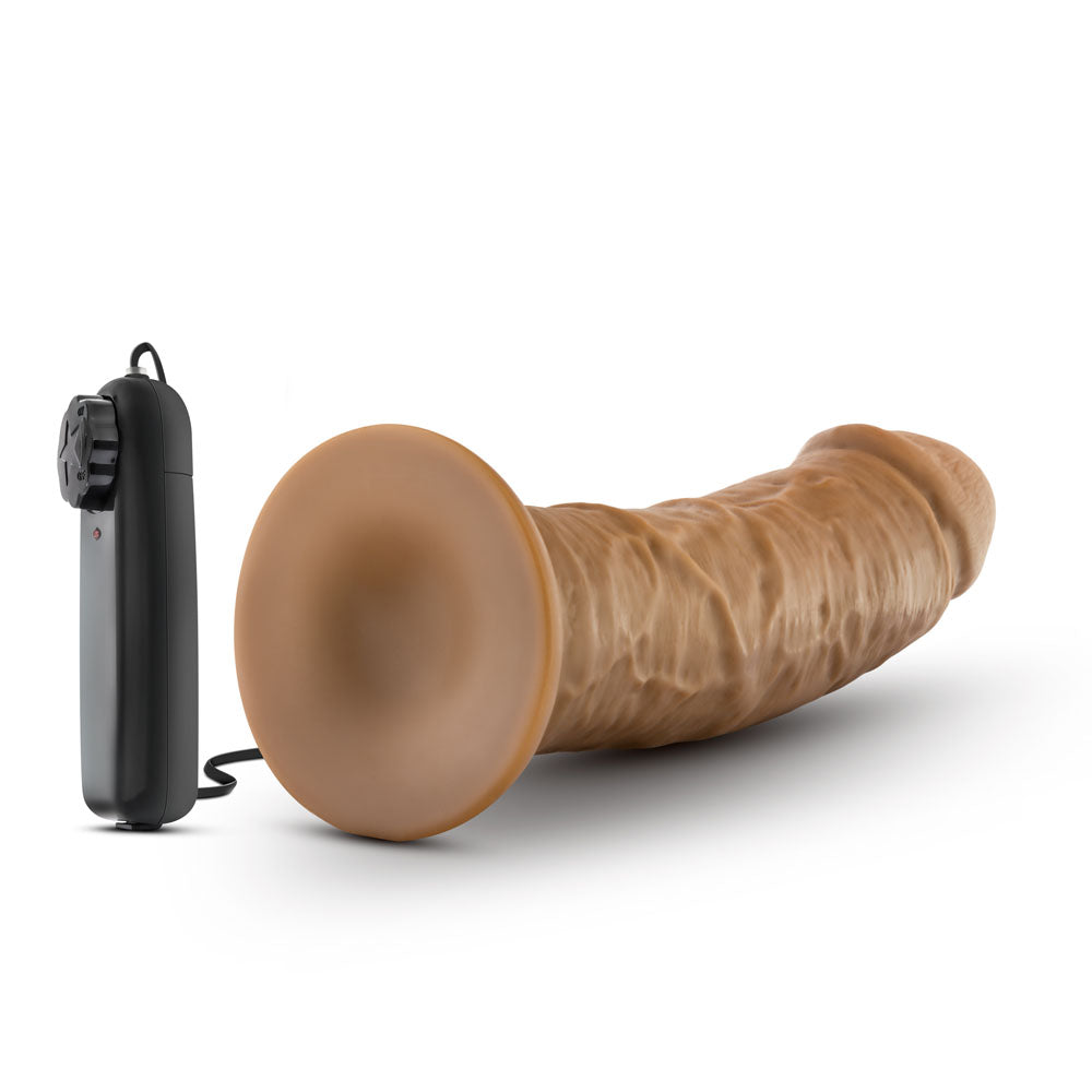 Dr. Skin Dr. Joe 8 Inch Vibrating Realistic Dildo with Suction Cup - Mocha