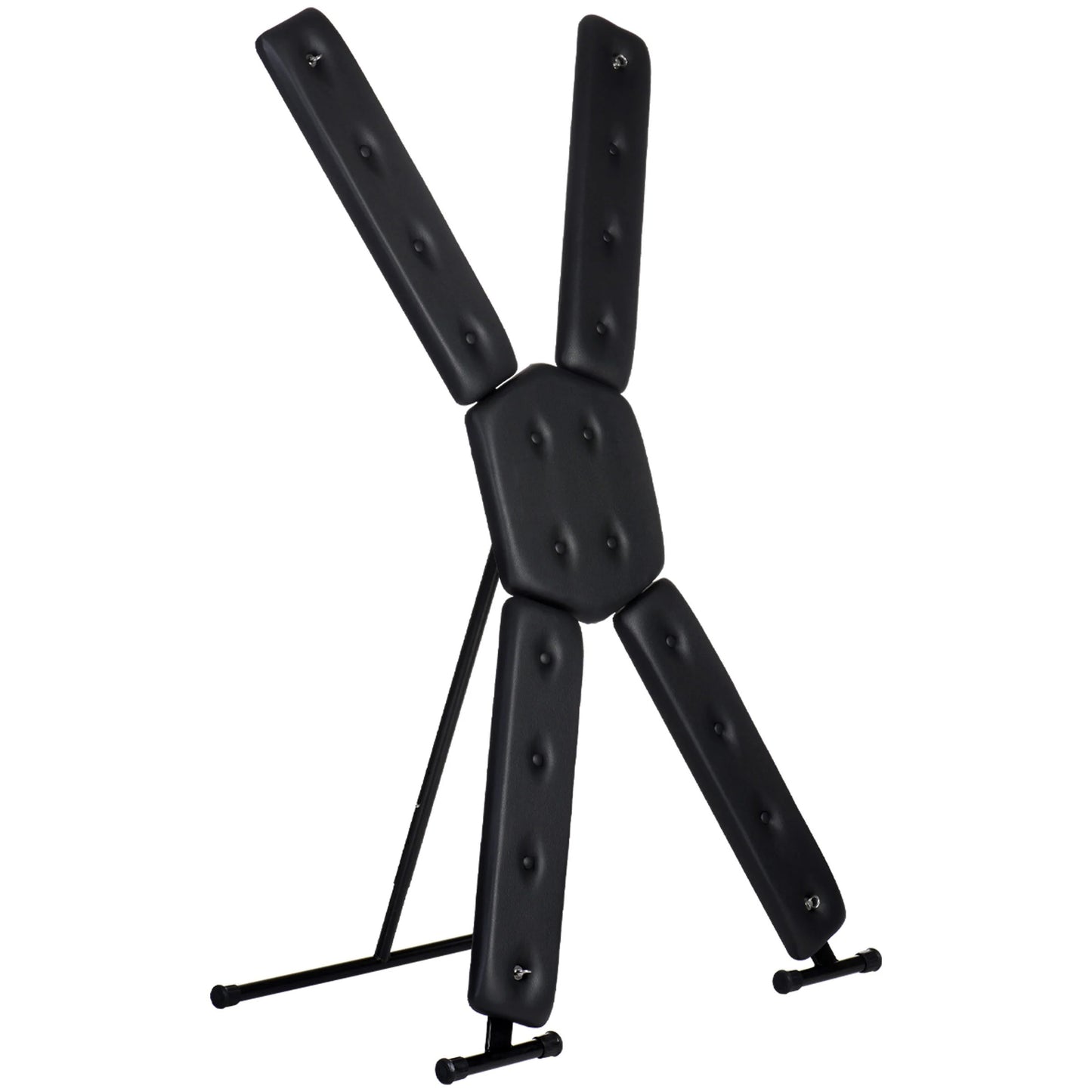 XR Brands St. Andrew's Cross Deluxe - Free Standing BDSM Equipment - Black