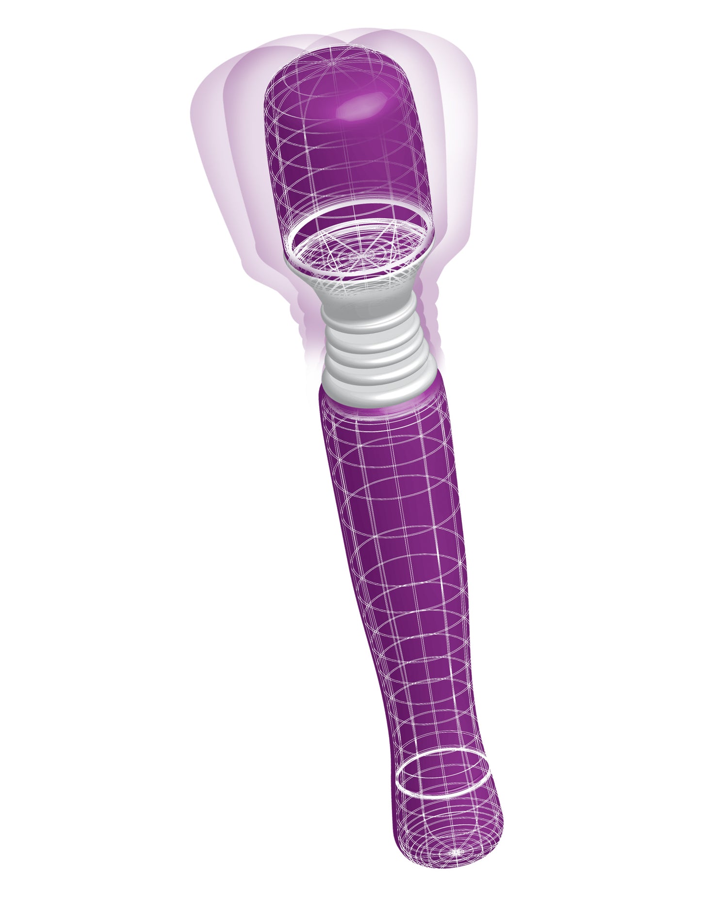 Pipedream Mini Wanachi Massager – Multi-Speed Cordless Vibrator – Purple
