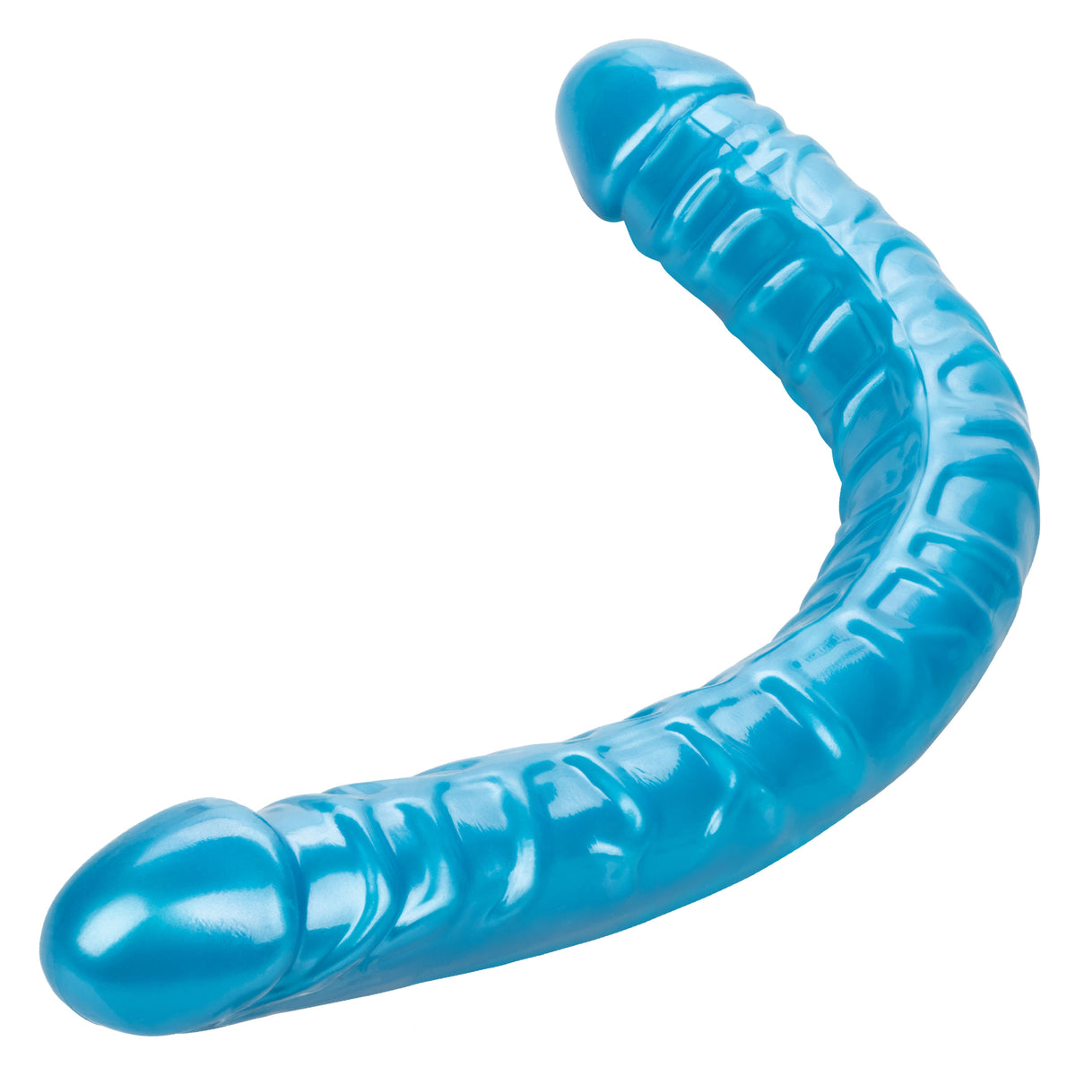 CalExotics Size Queen 17" Dual-Ended Dong - Blue