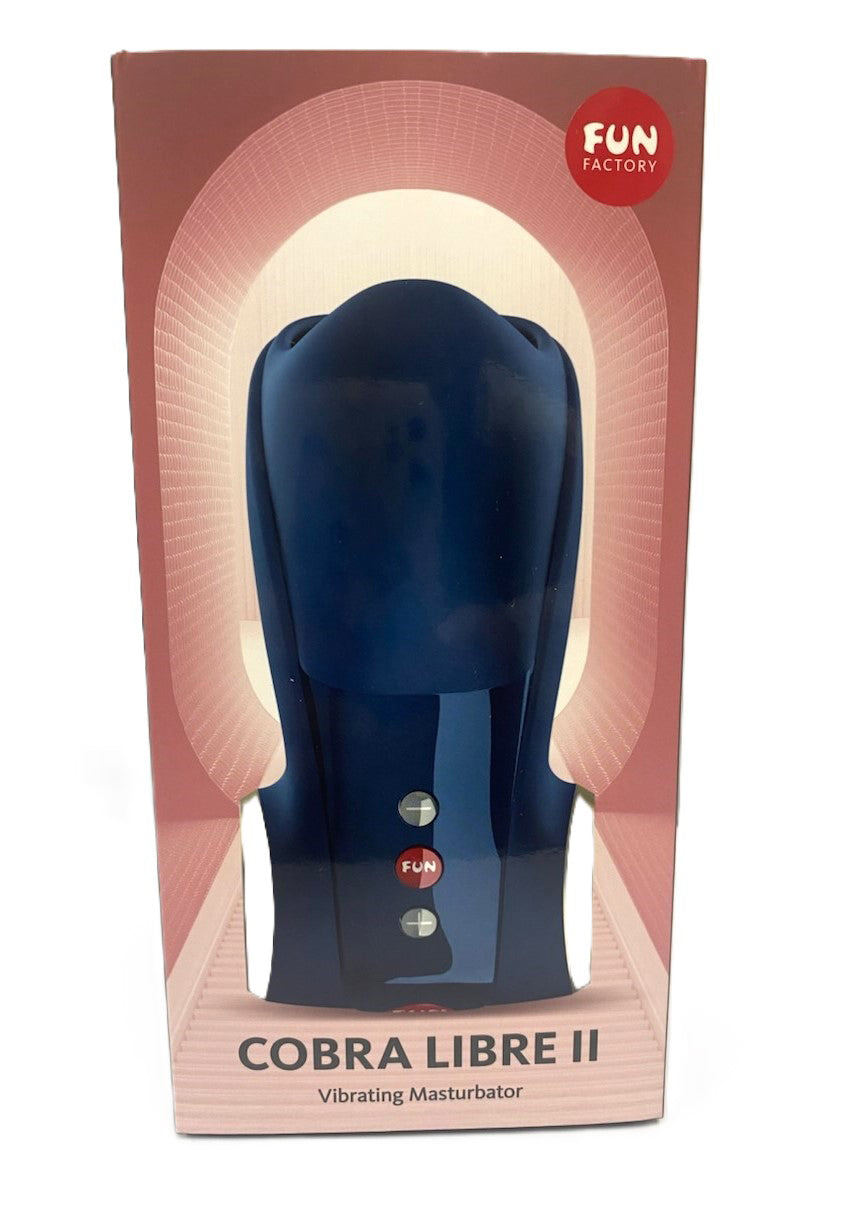 Fun Factory Cobra Libre II Vibrating Masturbator - Night Blue