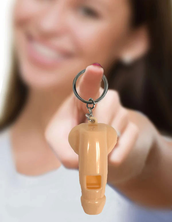 Little Genie Super Fun Penis Whistle Key Chain – Multicolor