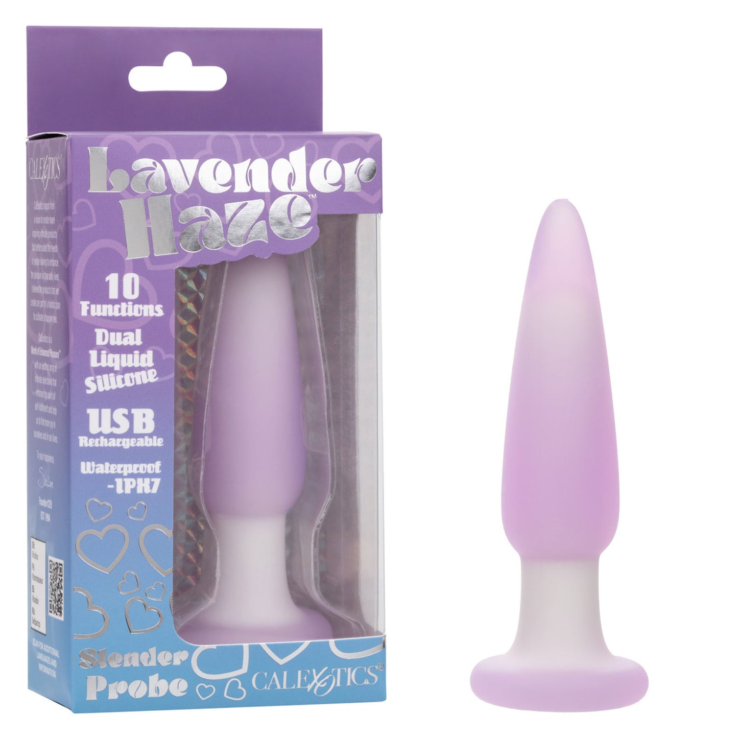 CalExotics Lavender Haze Slender Probe – Intense Vibrating Probe – Purple