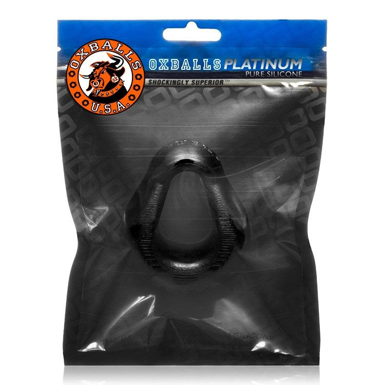 Oxballs HUNG Padded Cockring – Black – Silicone Support for Enhanced Appearance