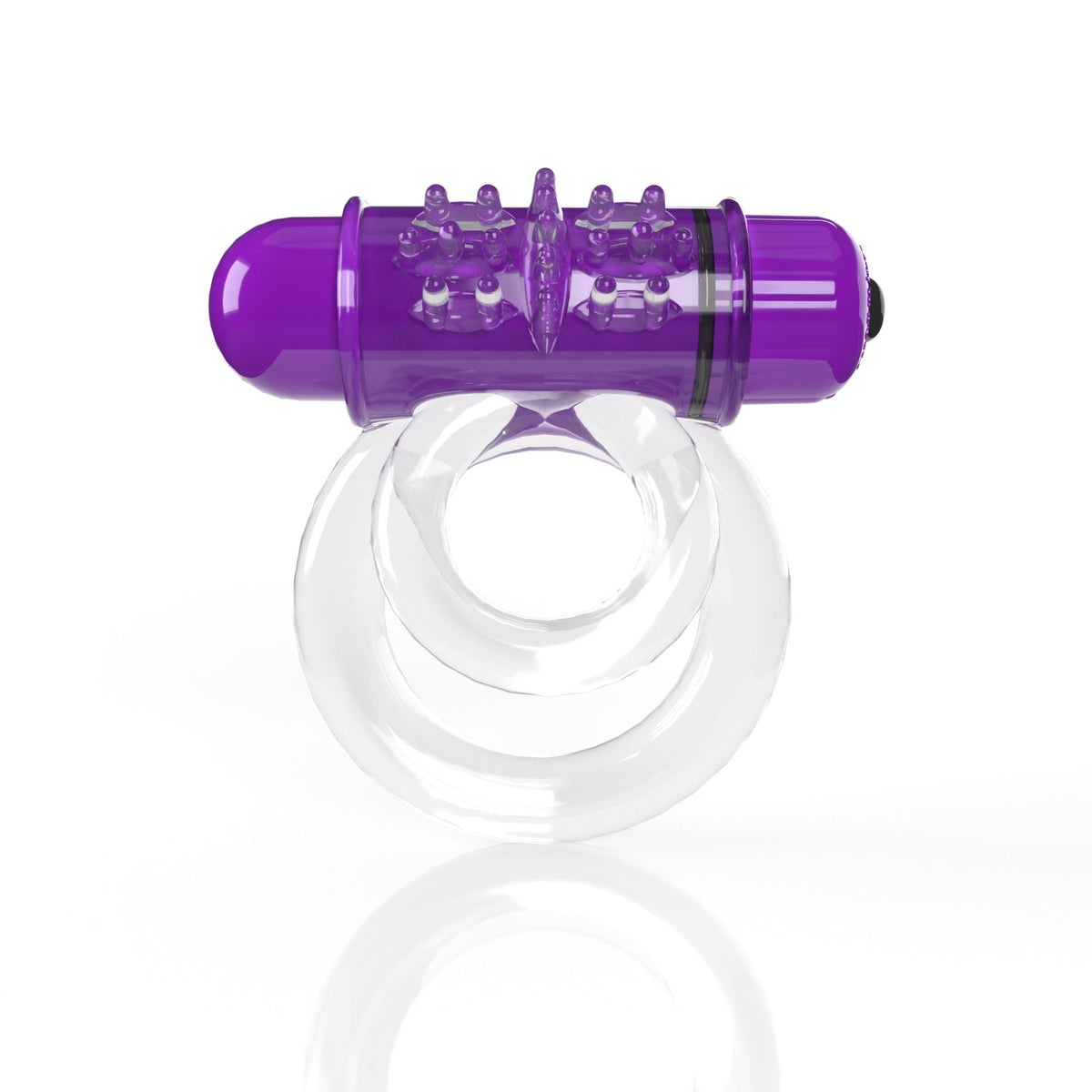 Screaming O Double O 6 Super Powered Vibrating Double Ring - Purple