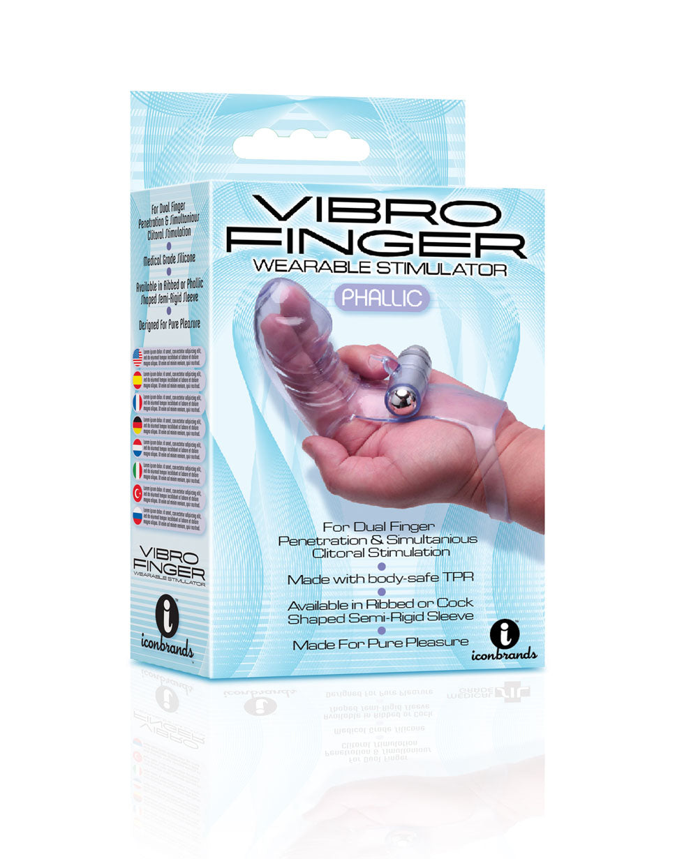 Icon Brands Vibro Finger Wearable Stimulator – Purple