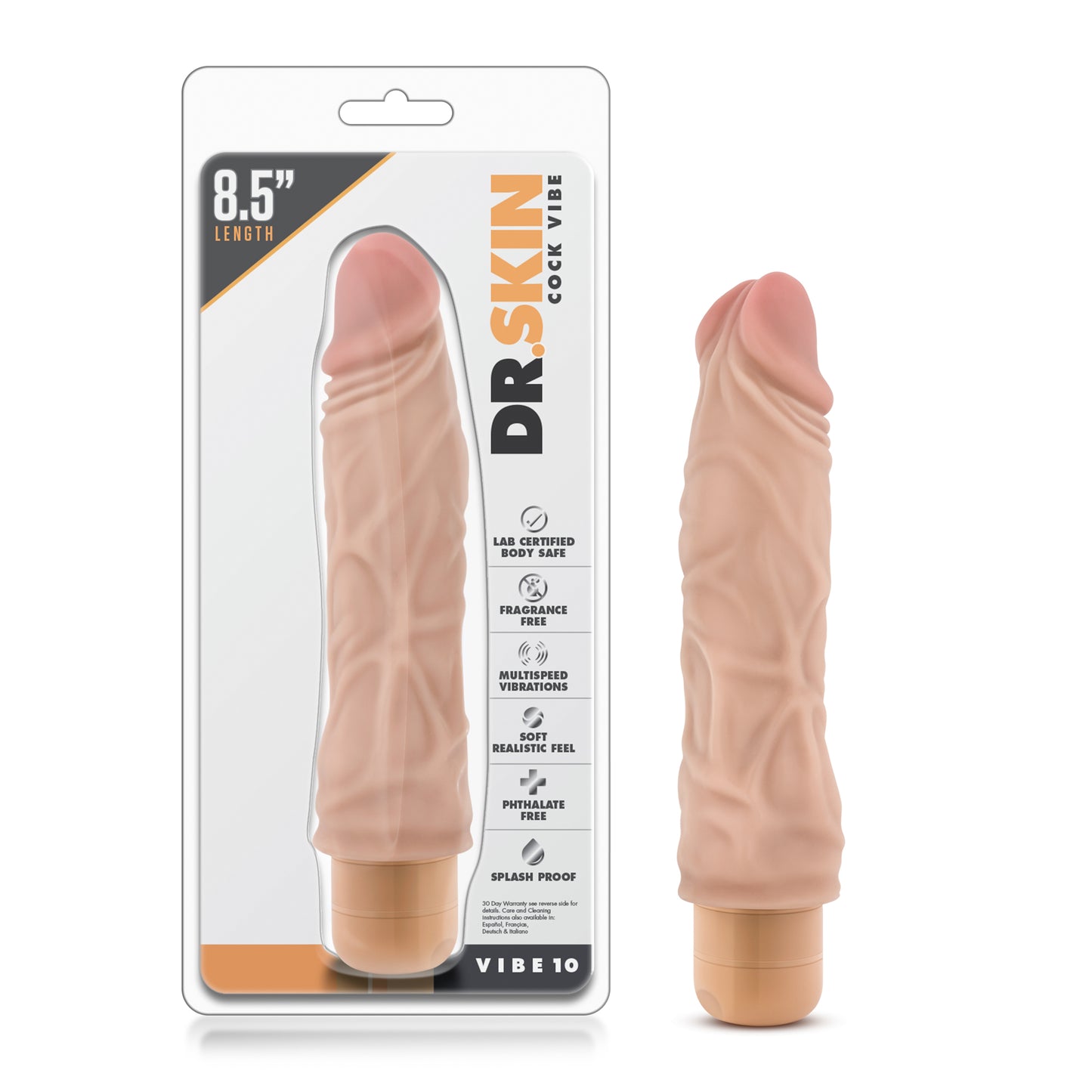 Blush Cock Vibe #10 – 8.5 Inch Realistic Vibrator – Beige
