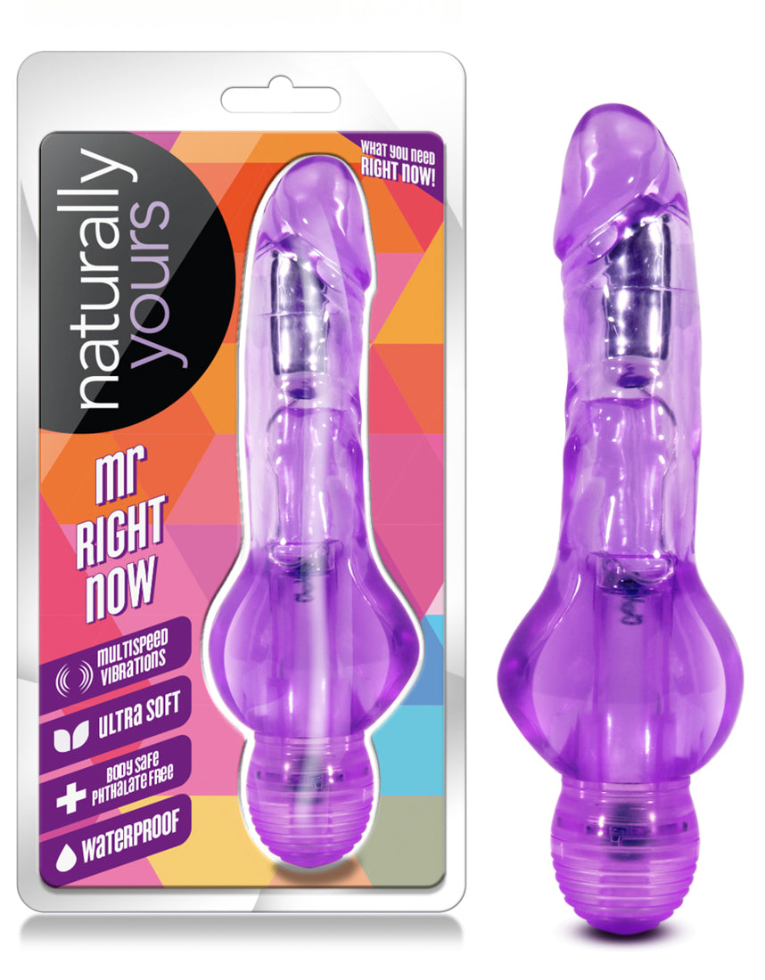 Blush Mr. Right Now Vibrator – Purple – Multi-Speed Waterproof
