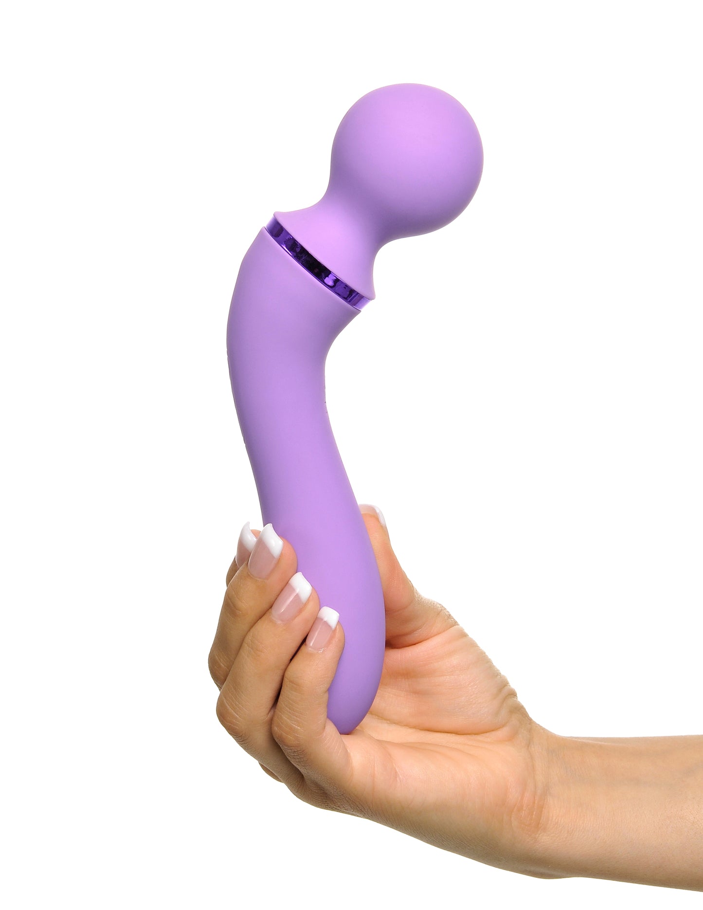 Pipedream Duo Wand Massage-Her - Purple - Multi-Function Vibrator