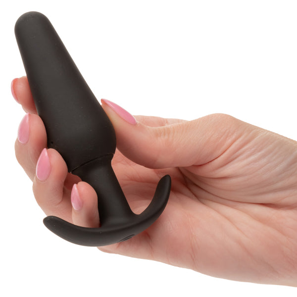 CalExotics Boundless Vibrating Slim Plug - 10 Function Waterproof Probe - Black