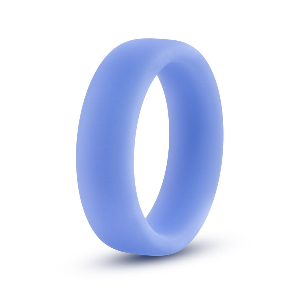 Blush Performance Silicone Glo Cock Ring – Glow-in-the-Dark – Blue
