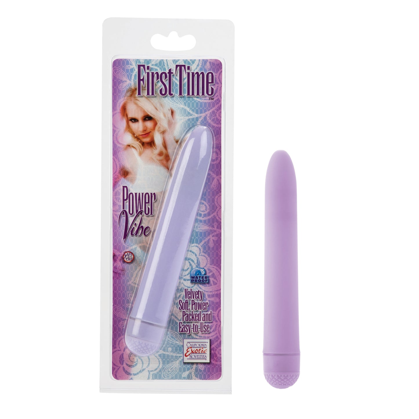 CalExotics First Time Power Vibe – Purple – Multi-Speed Waterproof Vibrator