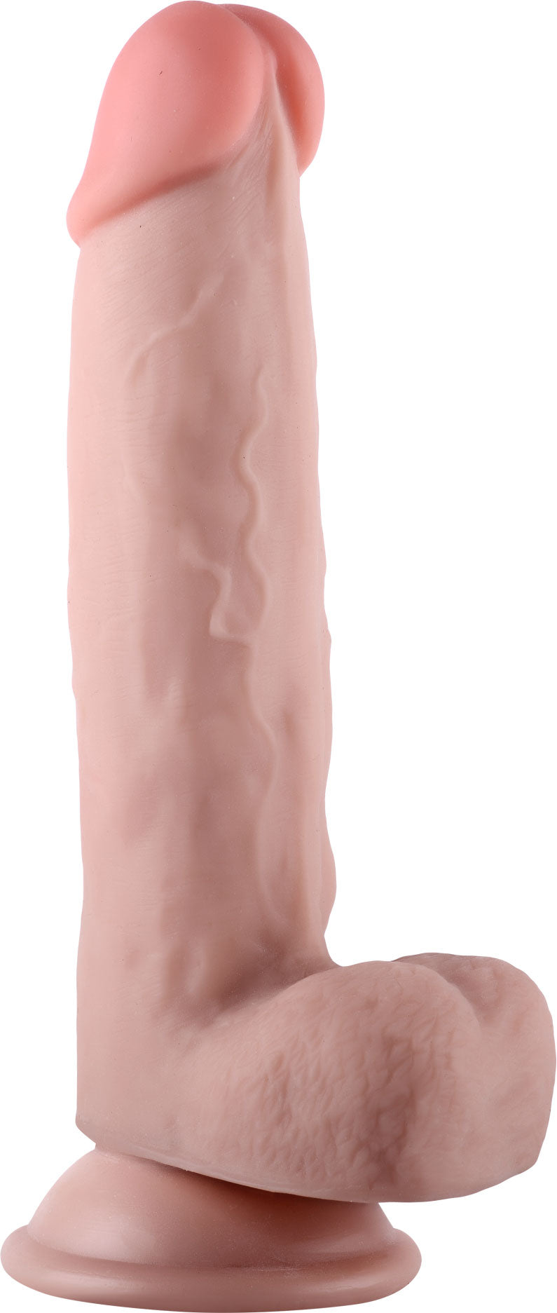 Viben Real Skin 7.5" Dual Layer Dildo - Beige - Realistic and Bendable
