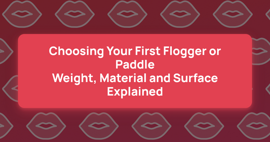 Choosing Your First Flogger or Paddle: Weight, Material and Surface Explained article cover