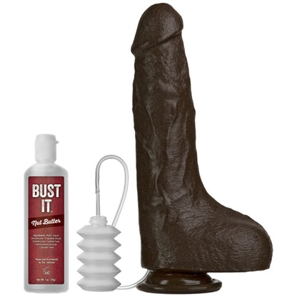 Doc Johnson Bust It Squirting Realistic Cock – Black – 8.5 inches