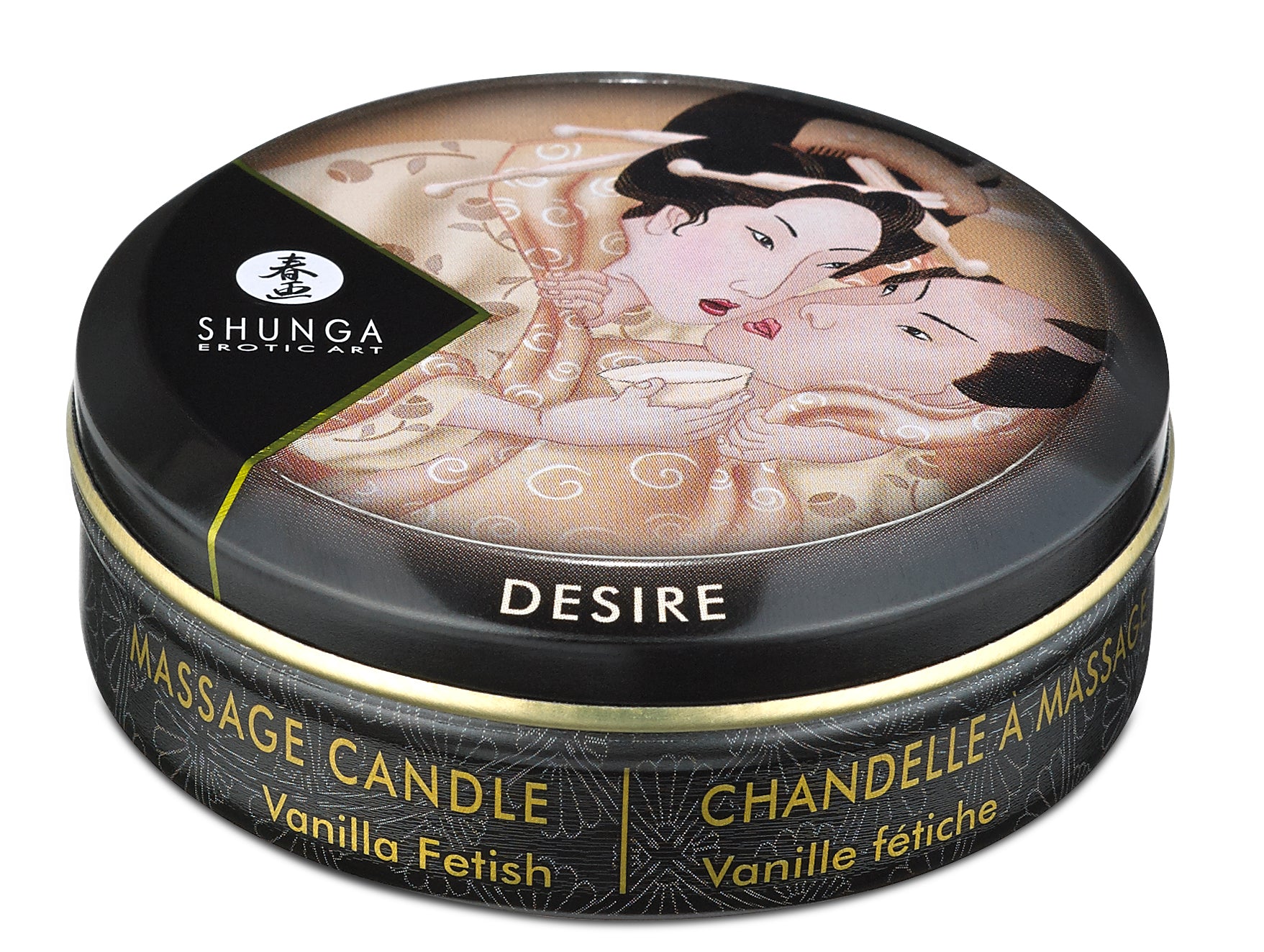 Shunga Mini Massage Candle - Desire - Massage Oil - Vanilla - 1 Fl. Oz.
