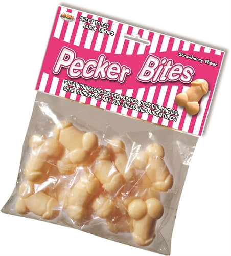 Hott Products Pecker Bites Strawberry-Flavored Edibles – Beige