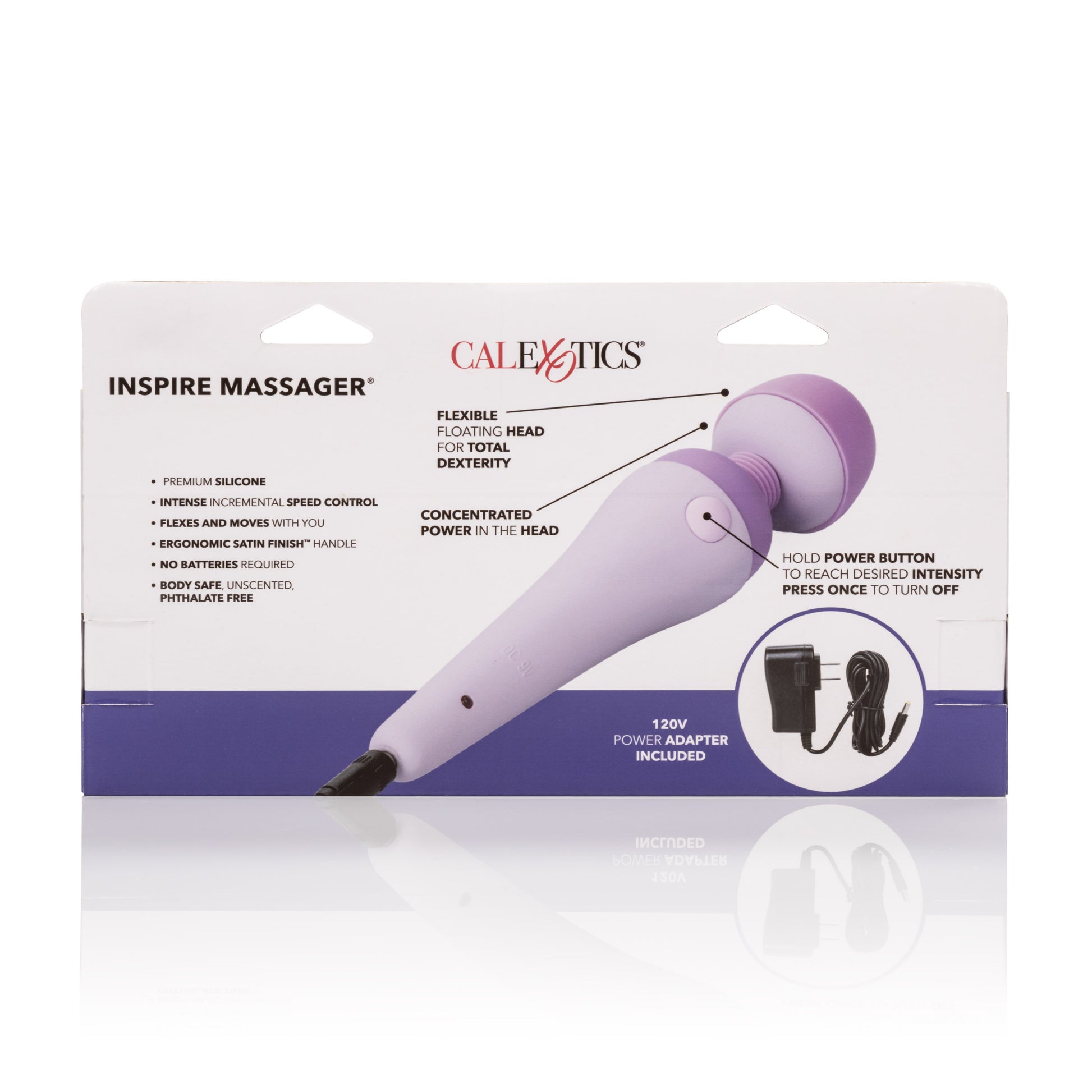 CalExotics Inspire Massager - High Intensity Waterproof Compact Massager - Purple