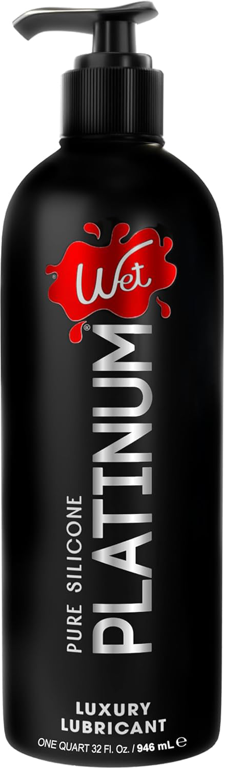 Wet Platinum Silicone-Based Personal Lubricant, 32 fl oz