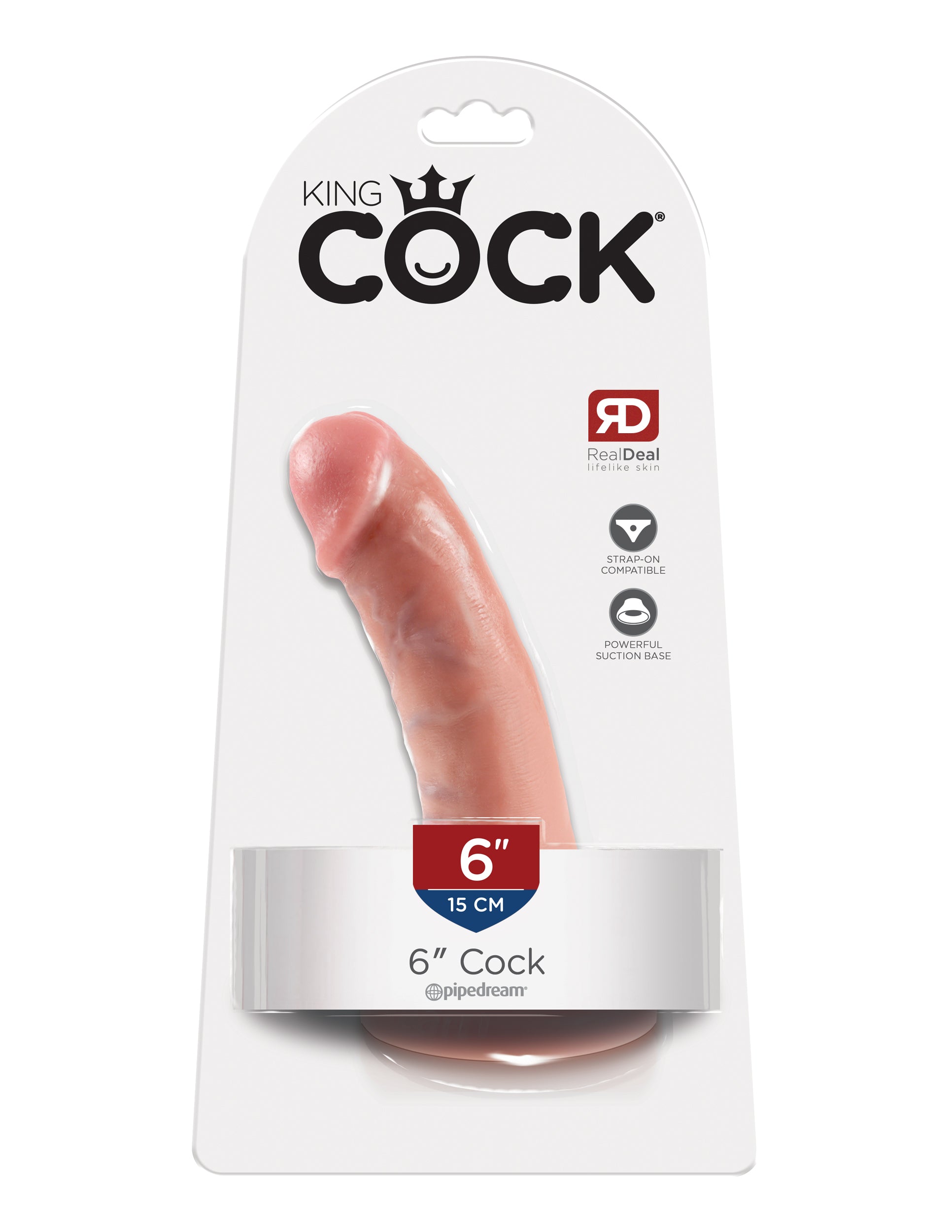 Pipedream King Cock 6-Inch Dildo - Realistic Flesh Color